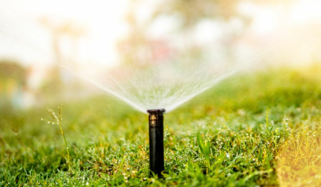 Details of automatic grass lawn pop-up sprinkler